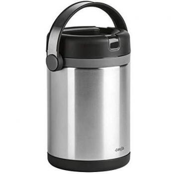 Emsa Mobility Termo para Comida, Acero Inoxidable/Plástico, Plateado/Negro, 1.7 L, 1 Unidad
