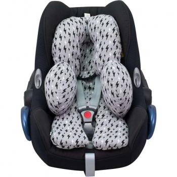 Cojín Reductor Universal para Silla de Coche y Capazo (3 Piezas) Jyoko Black Rayo