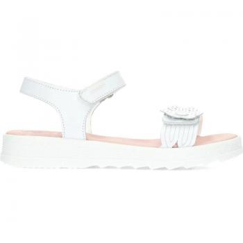 Pablosky Sandalia Niña Blanco 431400, suela de goma antideslizante de alta resistencia, tecnología SUPERFLEX que favorece la flexión normal del pie y cierre de velcro ajustable