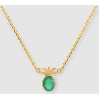Colgante Eclectic Samana Dorado de Piña Verde