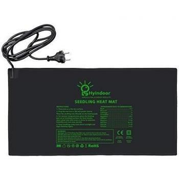 Hyindoor Manta Térmica de Semilla Almohadilla Calentadora Impermeable de Plantas y Reptiles en Invernadero para Jardín Hidropónico Cultivo Interior 52.7 x 25.4 cm