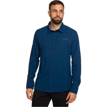 Camisa de Hombre Trangoworld Vignemale VN de Manga Larga Azul