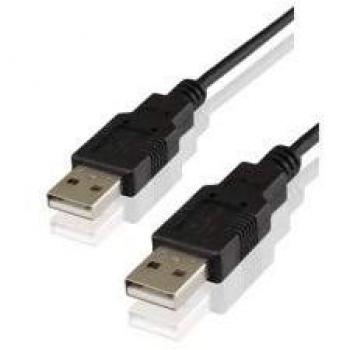 Cable USB 2.0 Macho a Macho 3Go C110, 2 Metros, Color Negro