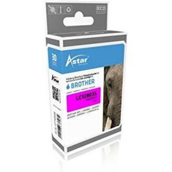 Cartucho de tinta magenta de alta capacidad Astar (sustituye a Brother LC1280XLM)