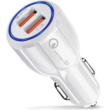 Cargador Rápido USB para Coche con Adaptador Magnético Tipo C para Samsung A51 A21s A8 S8 y Huawei Y8p P20 Redmi 9C Note 9 8 7 Pro