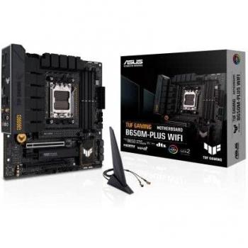 ASUS TUF Gaming B650M-PLUS WIFI AM5 Micro ATX Motherboard with 4 DDR5, HDMI, DisplayPort, Wi-Fi 6, 2.5G LAN, PCIe 4.0, and Dual M