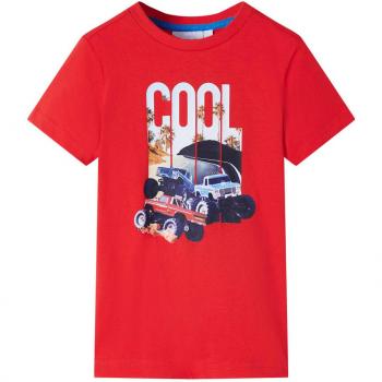 Camiseta infantil roja Día y Noche 92