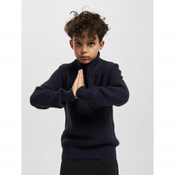 Sudadera de Cuello Alto para Niños Brandit Marine en Azul Marino - Tallas 122/128 a 170/176