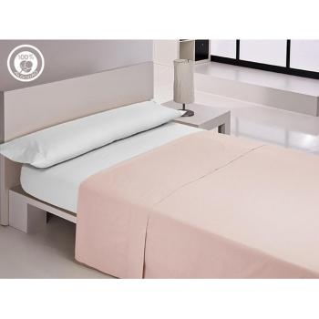Sábana Encimera 100% Algodón Lisos Rosa
