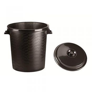 Wolfpack 10010041 Cubo Basura Plastico Comunidad Con Tapa 50 Litros