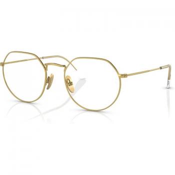Ray-Ban RX8165V 1225 Men's Geometric Gold Eyeglasses