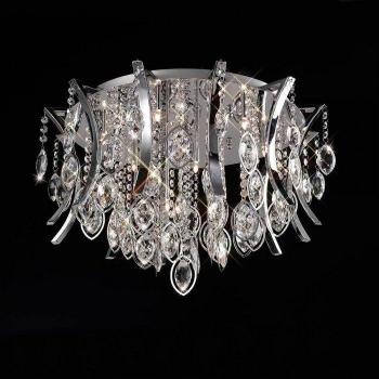 Plafón Mios 12 bombillas cromo pulido / cristal, Diyas - Inspired Mios Techo 12 luces G4 Cromo pulido/Cristal, no compatible con led/cfl