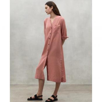 Vestido Apatite rosa de manga larga