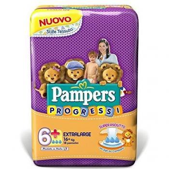 Pampers - Pañales extragrandes, talla 6