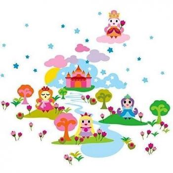 Wallcandy Arts French Bull Princess pegatinas de pared y murales