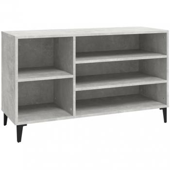 Zapatero de hormigón gris 102x36x60 cm madera multicapa