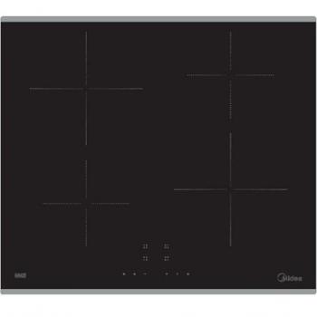 Placa de inducción Midea MC-IF7018B3-A con 4 zonas de cocción y control táctil