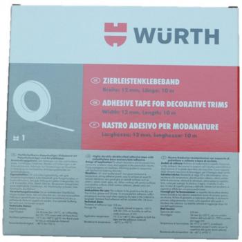 Würth modanature nastro adesivo | larghezza 12 mm/Lunghezza 10 m