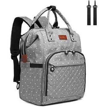 Kono Mochilas de Pañales y Biberones Mochila de Cambio Bebé con Bolsillo Térmico para Biberones