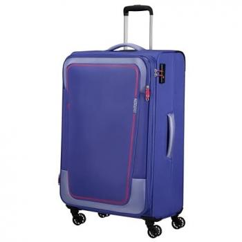 American Tourister Pulsonic 81cm Expandable Soft Lilac Spinner Suitcase