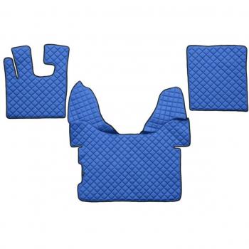 Alfombra moldeada F-CORE FL09 BLUE, alfombrilla de diseño moderno, color azul, fabricada en material resistente y duradero, fácil de limpiar, antideslizante, ideal para uso interior y exterior