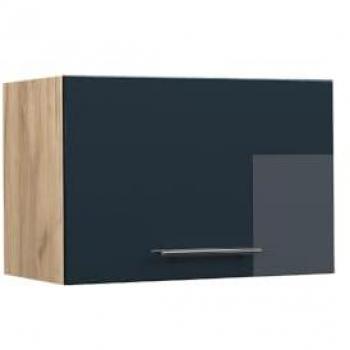 Armario colgante Fame-Line, Azul oscuro alto brillo, 60 cm plano