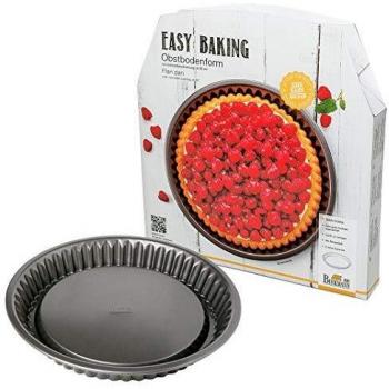 Molde para Flan y Tartas Birkmann Easy Baking, Redondo Rizado, 30 cm, Antiadherente, Acero Carbono