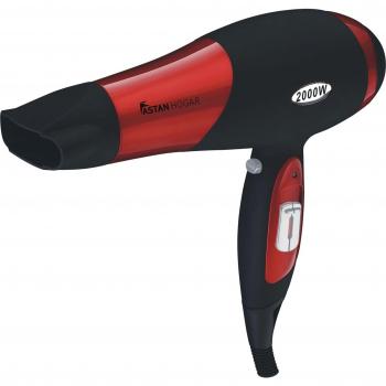 Astan Hogar Secador de Pelo 2200W, Rojo y Negro, Mediano
