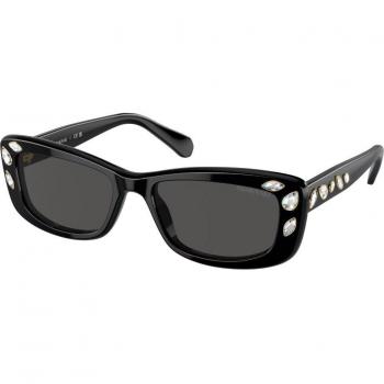 Swarovski SK6008 100187 Women's Black Pillow Nero Sunglasses Size 54