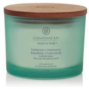 Chesapeake Bay Mind & Body Balance & Harmony 3-Wick Candle (Waterlily Pear) 312g