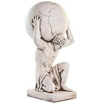Figura Decorativa DKD Home Decor de Magnesio Blanco y Multicolor 46 x 43 x 84 cm