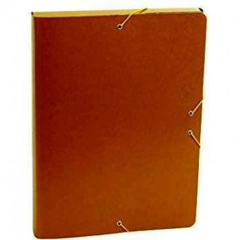 Carpeta Proyecto Gofrado Resistente con Gomas Elasticas Grosor 3cm Color Amarillo