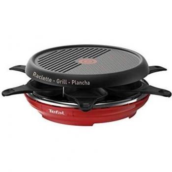 Raclette Grill y Plancha Tefal Colormania 850W Roja para 6 Personas