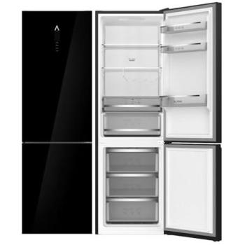 Frigorífico Combi Alpha Pegasus Elite Pro-195, 195x60cm, Cristal Negro, No Frost, Zona 0, Inverter, Alta Gama