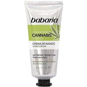 Babaria – Crema de manos con aceite de semilla de cannabis – 50 ml