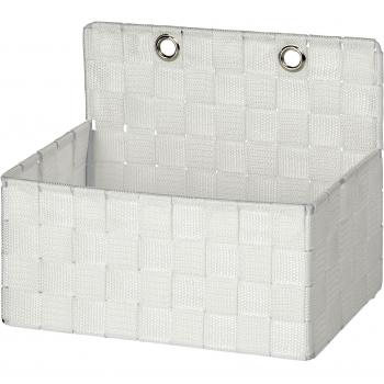 Wenko Adria Cesta para El Baño, Polipropileno, Blanco, 15.5x25x20 cm