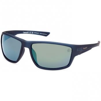 Timberland TB00003 Men's Polarized Sunglasses - Matte Blue Acetate Frame