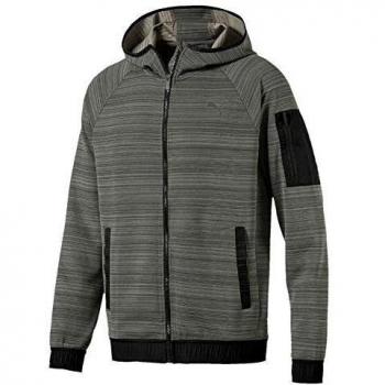 PUMA Energy Fullzip Hoodie Hoody, Primavera/Verano, Hombre, Color Castor Gray Heather, tamaño Small