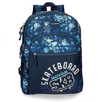 Movom, Mochila Doble Compartimento Adaptable, 44 cm, 19.6 litros, Azul