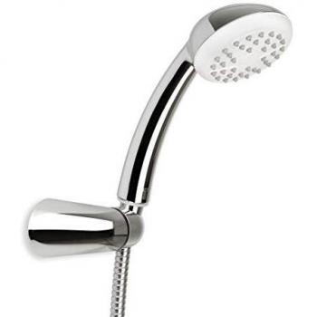 TATAY Kit Alcachofa Ducha Vanity con Soporte y Manguera 1.5M, 8,5 cm de Diámetro, de ABS, 1 posición, Sistema de Ahorro de Agua y Antical, Fácil Limpieza, Cromado