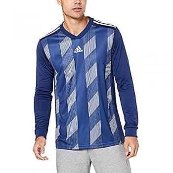 Adidas STRIPED19 JSY L Long Sleeved t-Shirt, Hombre, Dark Blue/White, 910A