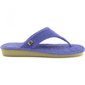BEREVERE 4304 Zapatillas de casa de mujer azul 524