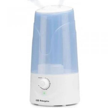 Humidificador Orbegozo HU 2032 - Capacidad 3L, Vapor Frío Ultrasónico Silencioso y Doble Salida Regulable