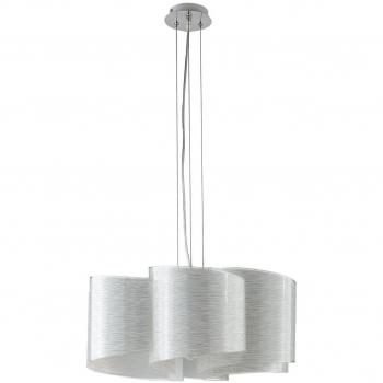 Plafón Colgante Joyce de Verre Blanc, 6 Ampoules, Dimensiones: 60x25 cm