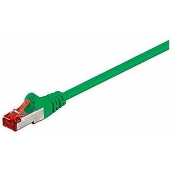 Cable de red Cat6 S/FTP Verde 0,5 m PiMF CCA