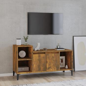 Mueble para TV Smoke Roble 100x35x55 cm Madera multicapa Marrón