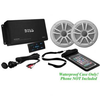 Boss Audio Marine 500W Bluetooth Amplifier with 6.5in Speakers - Black/Silver, ASK902B.6