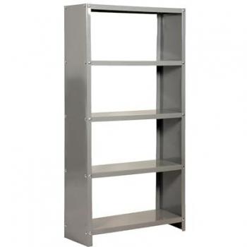Estantería Metálica Habitat Color Plus Gris/Gris Simonrack, 1600x800x300 mm, 5 Alturas, Estilo Industrial