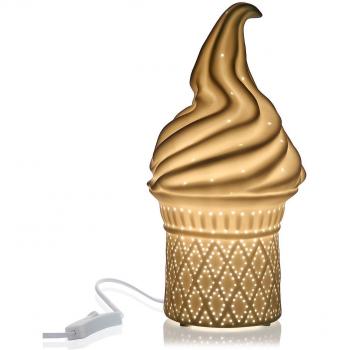 Lámpara de mesa Versa Ice Cream 25W Porcelana (13,7 x 27 x 13,7 cm)