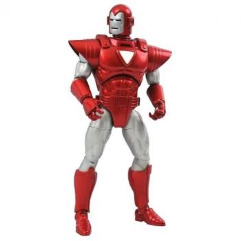 Figura de acción Silver Centurion Iron Man de Marvel, 18 cm, Diamond Select Toys
